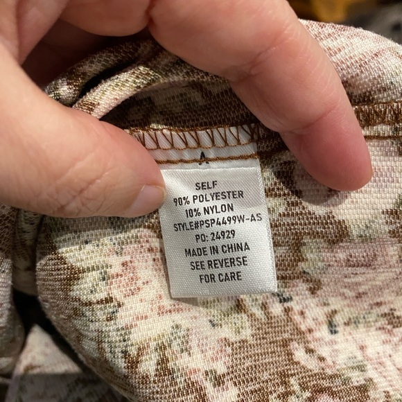 Arula Leighton Floral Corduroy Skirtall NWT 0X - Picture 6 of 7